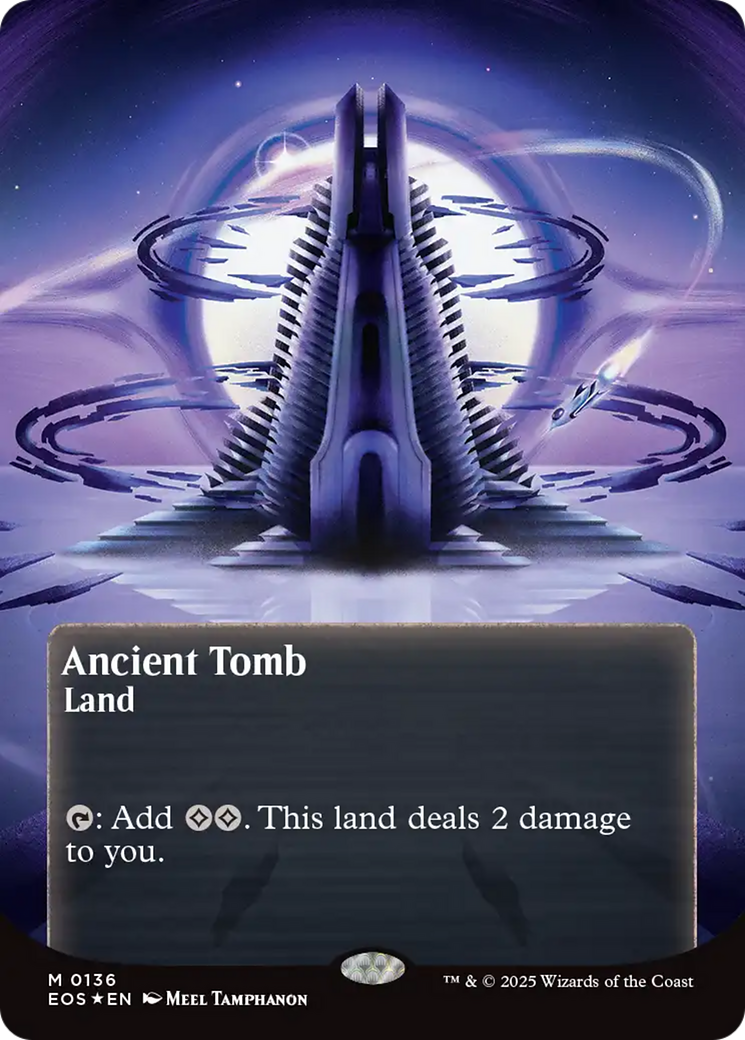 Ancient Tomb (0136) (Borderless) (Galaxy Foil) [Edge of Eternities: Stellar Sights] | Gear Gaming Fayetteville