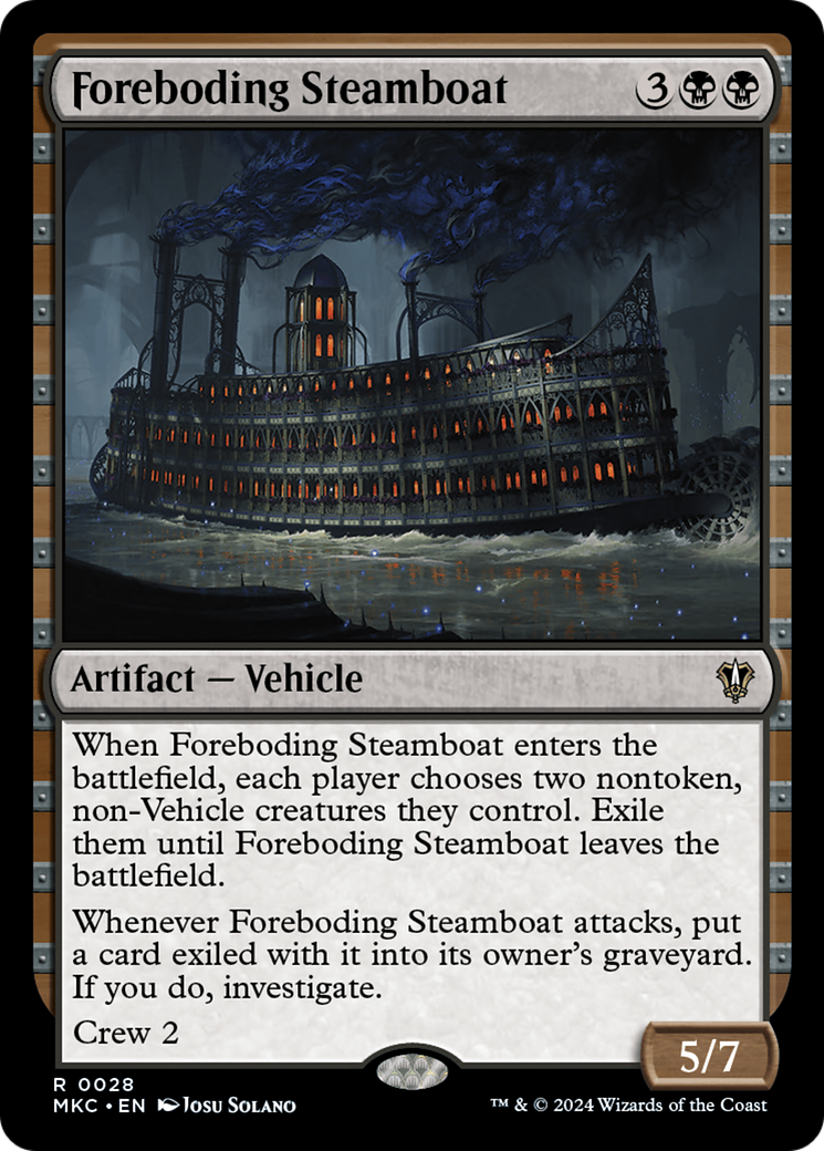 Foreboding Steamboat [Murders at Karlov Manor Commander] | Gear Gaming Fayetteville