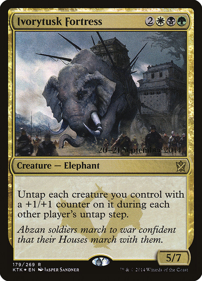 Ivorytusk Fortress [Khans of Tarkir Prerelease Promos] | Gear Gaming Fayetteville