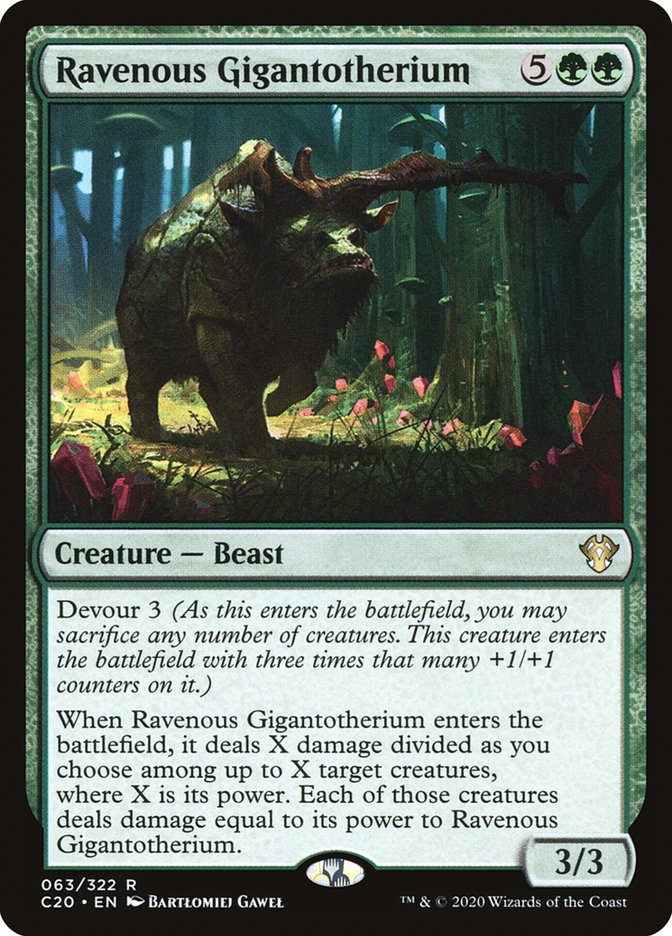Ravenous Gigantotherium [Commander 2020] | Gear Gaming Fayetteville