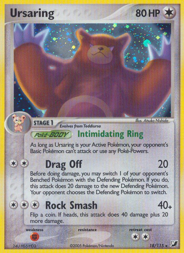 Ursaring (18/115) [EX: Unseen Forces] | Gear Gaming Fayetteville