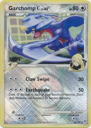 Garchomp C (60/147) (Staff League Promo) [Platinum: Supreme Victors] | Gear Gaming Fayetteville