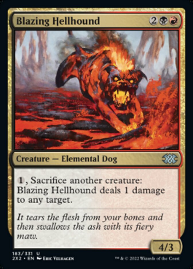 Blazing Hellhound [Double Masters 2022] | Gear Gaming Fayetteville