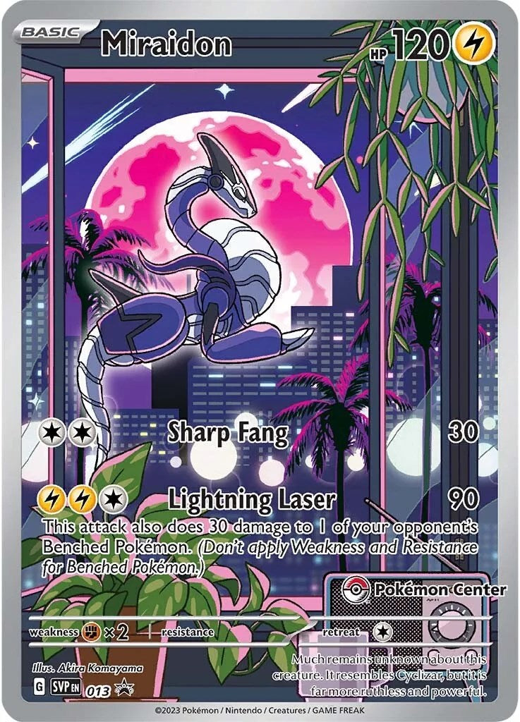 Miraidon (013) (Pokemon Center Exclusive) [Scarlet & Violet: Black Star Promos] | Gear Gaming Fayetteville