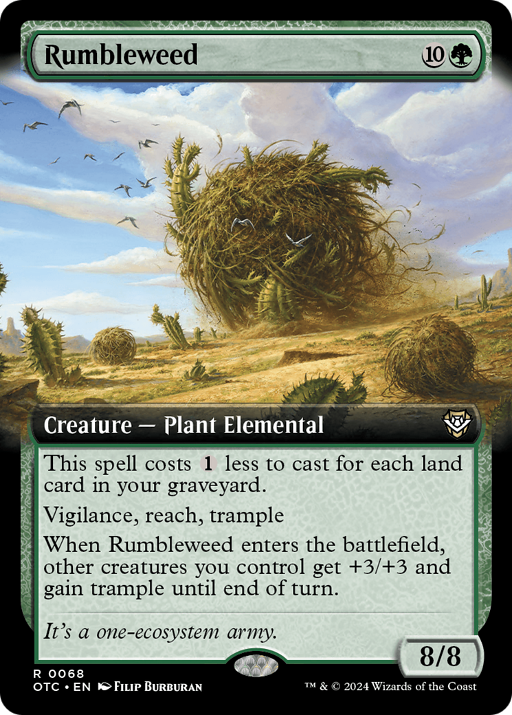 Rumbleweed (Extended Art) [Outlaws of Thunder Junction Commander] | Gear Gaming Fayetteville