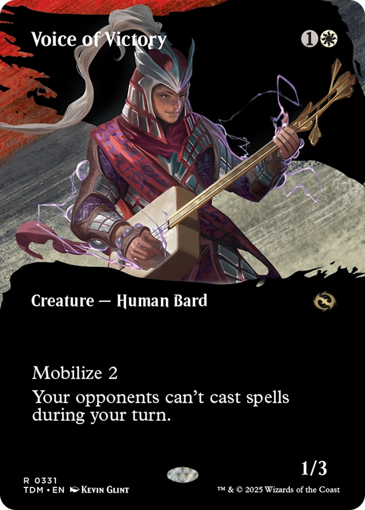 Voice of Victory (Borderless) [Tarkir: Dragonstorm] | Gear Gaming Fayetteville