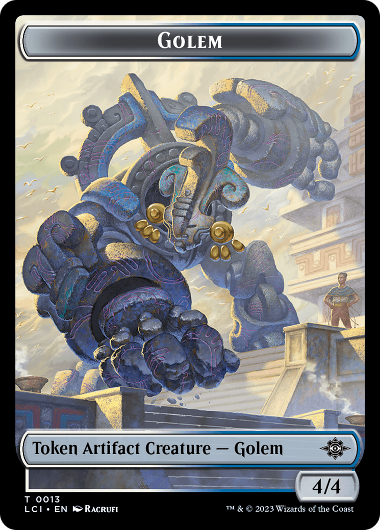 Treasure (0018) // Golem Double-Sided Token [The Lost Caverns of Ixalan Tokens] | Gear Gaming Fayetteville