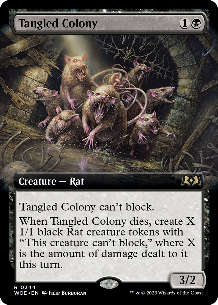 Tangled Colony (Extended Art) [Wilds of Eldraine] | Gear Gaming Fayetteville