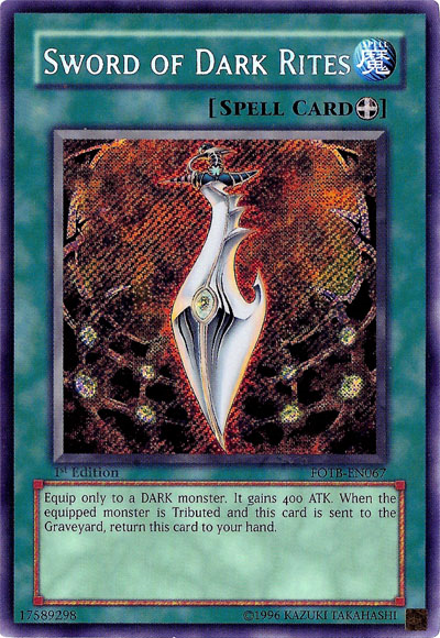 Sword of Dark Rites [FOTB-EN067] Secret Rare | Gear Gaming Fayetteville