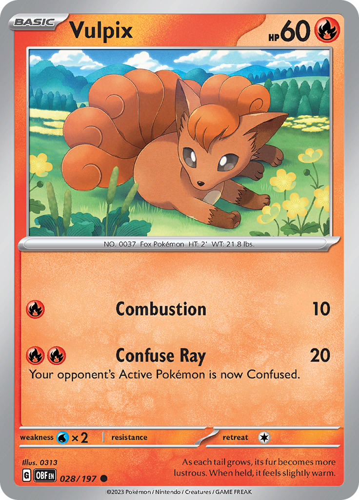 Vulpix (028/197) [Scarlet & Violet: Obsidian Flames] | Gear Gaming Fayetteville