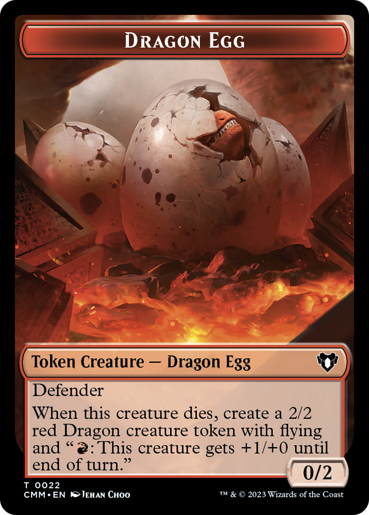 Dragon Egg Token [Commander Masters Tokens] | Gear Gaming Fayetteville