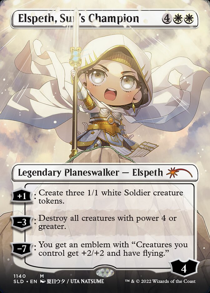 Elspeth, Sun's Champion (Borderless) (1140) [Secret Lair Drop Series] | Gear Gaming Fayetteville