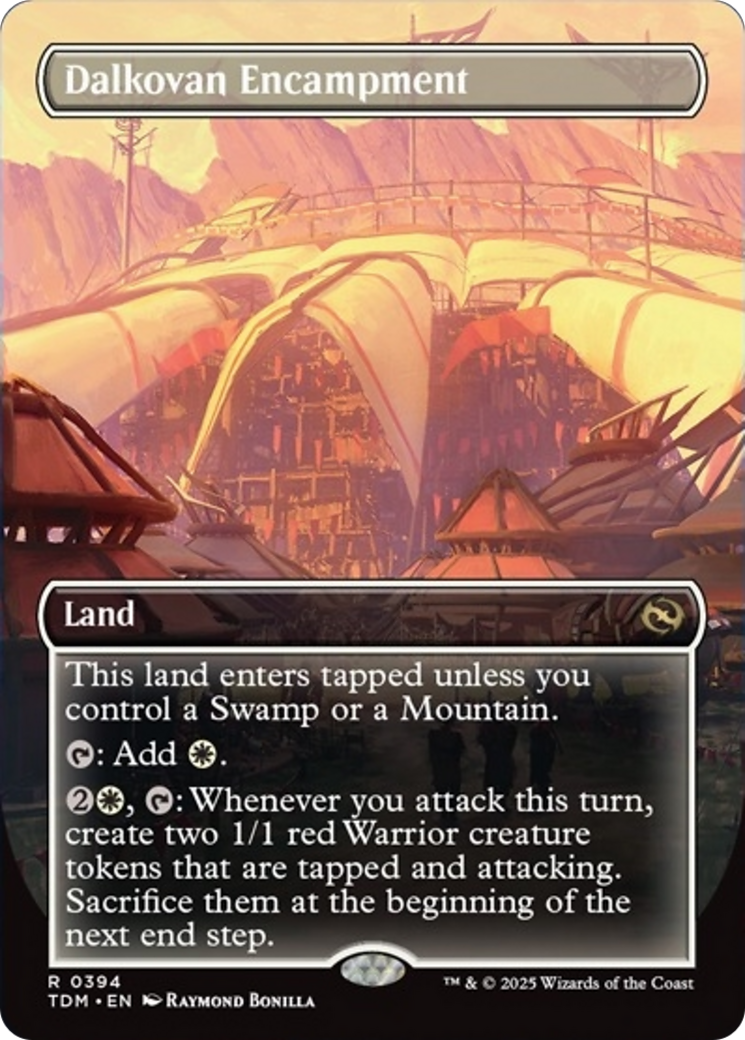 Dalkovan Encampment (Borderless) [Tarkir: Dragonstorm] | Gear Gaming Fayetteville