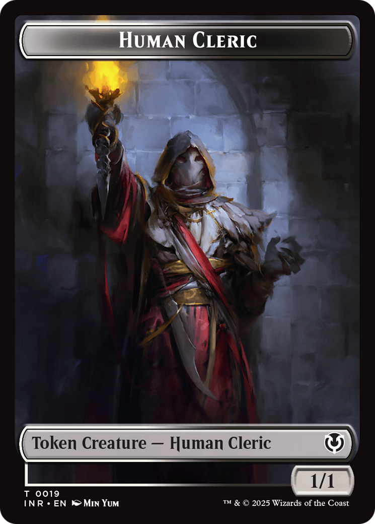 Demon // Human Cleric Double-Sided Token [Innistrad Remastered Tokens] | Gear Gaming Fayetteville