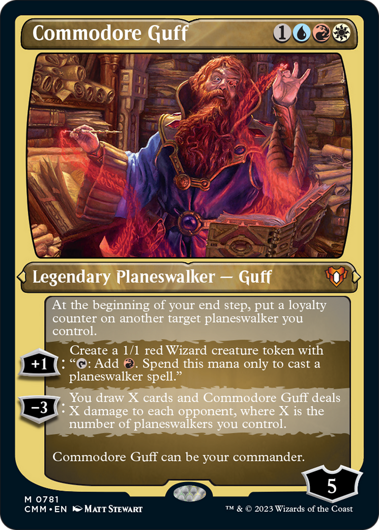 Commodore Guff (Display Commander) (Foil Etched) [Commander Masters] | Gear Gaming Fayetteville