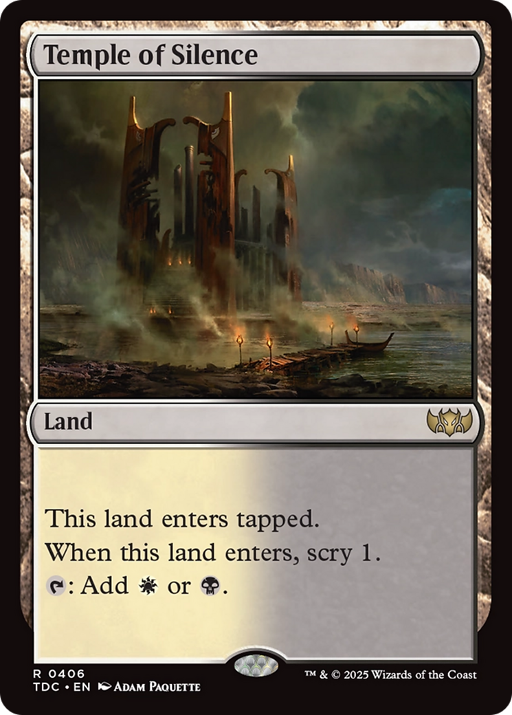 Temple of Silence [Tarkir: Dragonstorm Commander] | Gear Gaming Fayetteville
