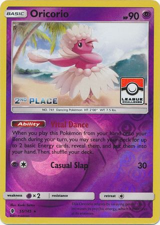 Oricorio (55/145) (League Promo 2nd Place) [Sun & Moon: Guardians Rising] | Gear Gaming Fayetteville