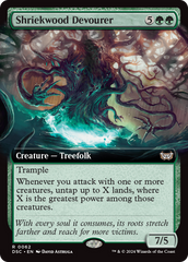 Shriekwood Devourer (Extended Art) [Duskmourn: House of Horror Commander] | Gear Gaming Fayetteville