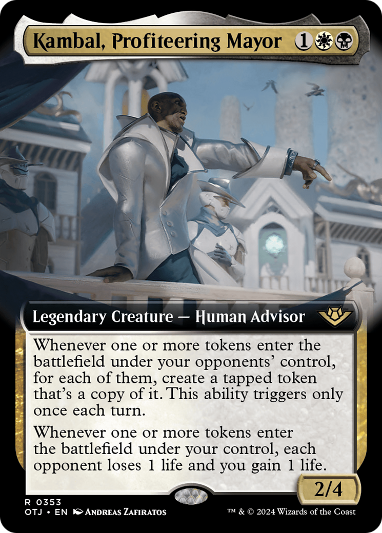 Kambal, Profiteering Mayor (Extended Art) [Outlaws of Thunder Junction] | Gear Gaming Fayetteville