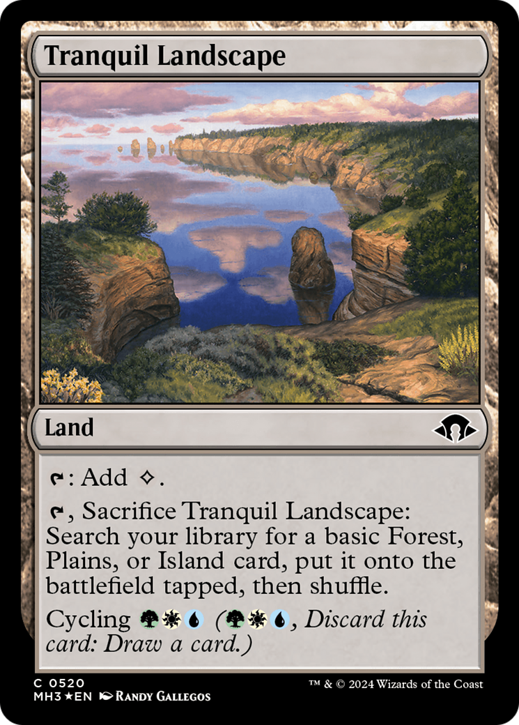 Tranquil Landscape (Ripple Foil) [Modern Horizons 3] | Gear Gaming Fayetteville