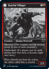 Fearful Villager // Fearsome Werewolf [Innistrad: Double Feature] | Gear Gaming Fayetteville
