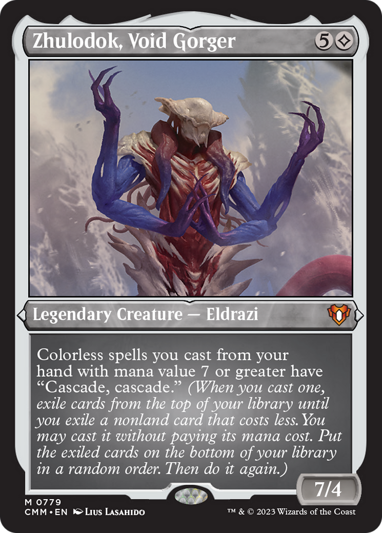 Zhulodok, Void Gorger (Display Commander) (Foil Etched) [Commander Masters] | Gear Gaming Fayetteville