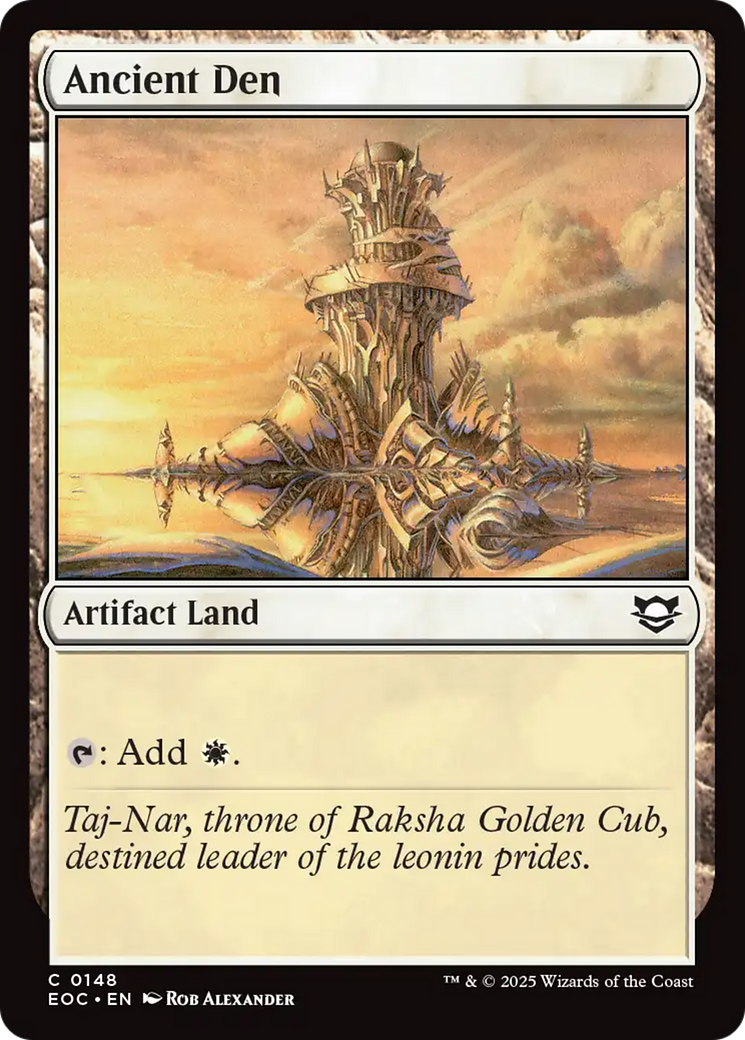 Ancient Den [Edge of Eternities Commander] | Gear Gaming Fayetteville