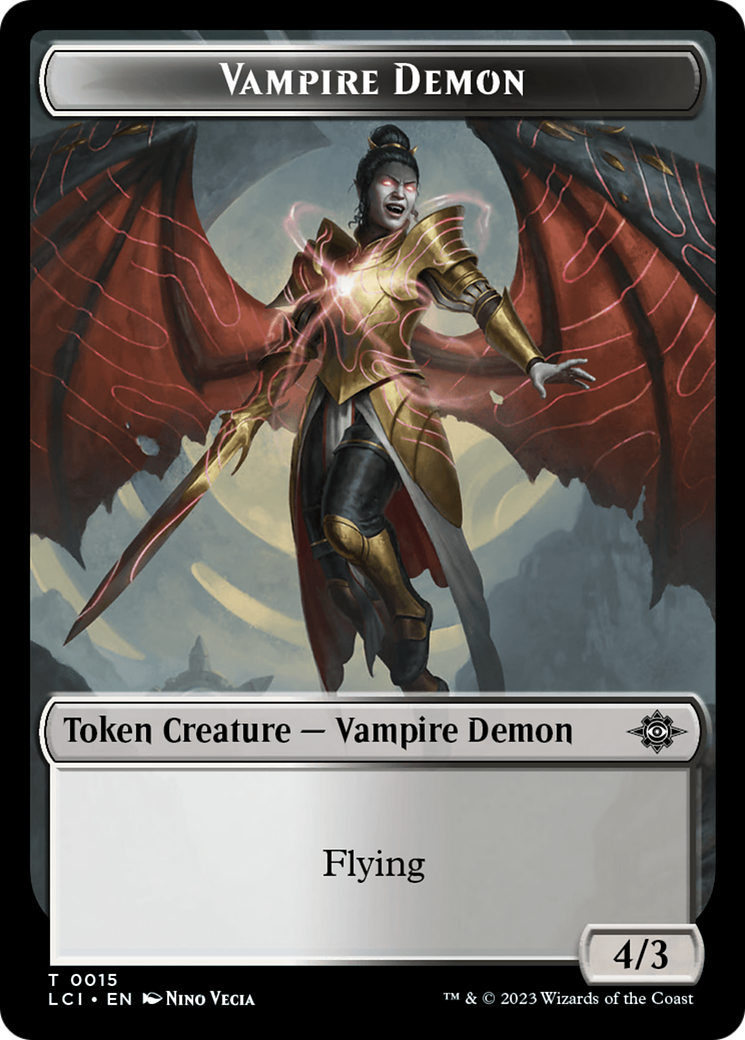 Map // Vampire Demon Double-Sided Token [The Lost Caverns of Ixalan Tokens] | Gear Gaming Fayetteville