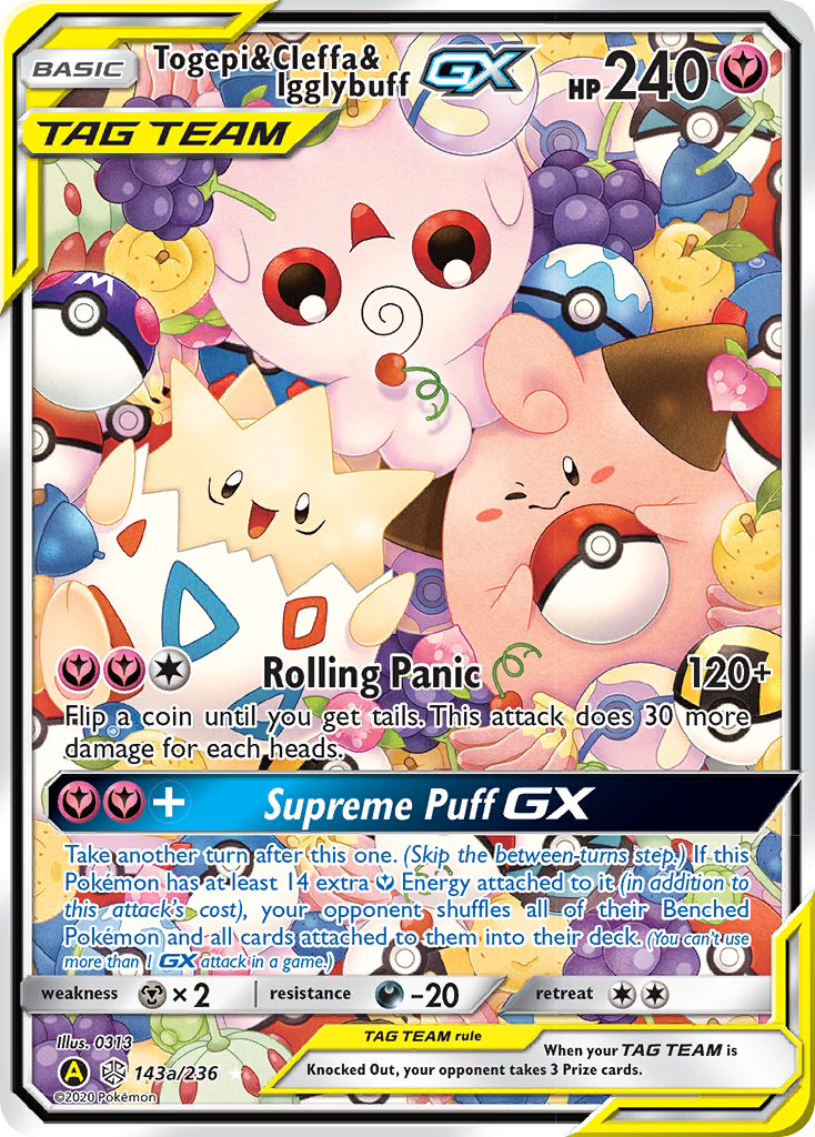 Togepi & Cleffa & Igglybuff GX (143a/236) [Alternate Art Promos] | Gear Gaming Fayetteville