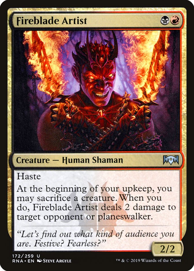 Fireblade Artist [Ravnica Allegiance] | Gear Gaming Fayetteville