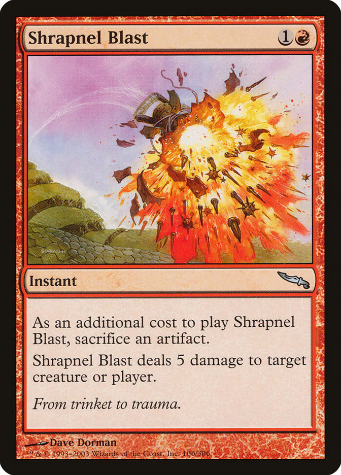 Shrapnel Blast [Mirrodin] | Gear Gaming Fayetteville