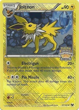 Jolteon (37/108) (Regional Championship) [League & Championship Cards] | Gear Gaming Fayetteville