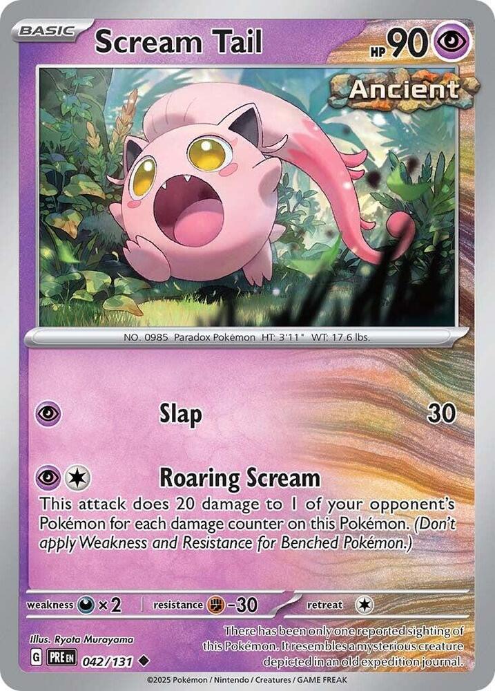 Scream Tail (042/131) [Scarlet & Violet: Prismatic Evolutions] | Gear Gaming Fayetteville