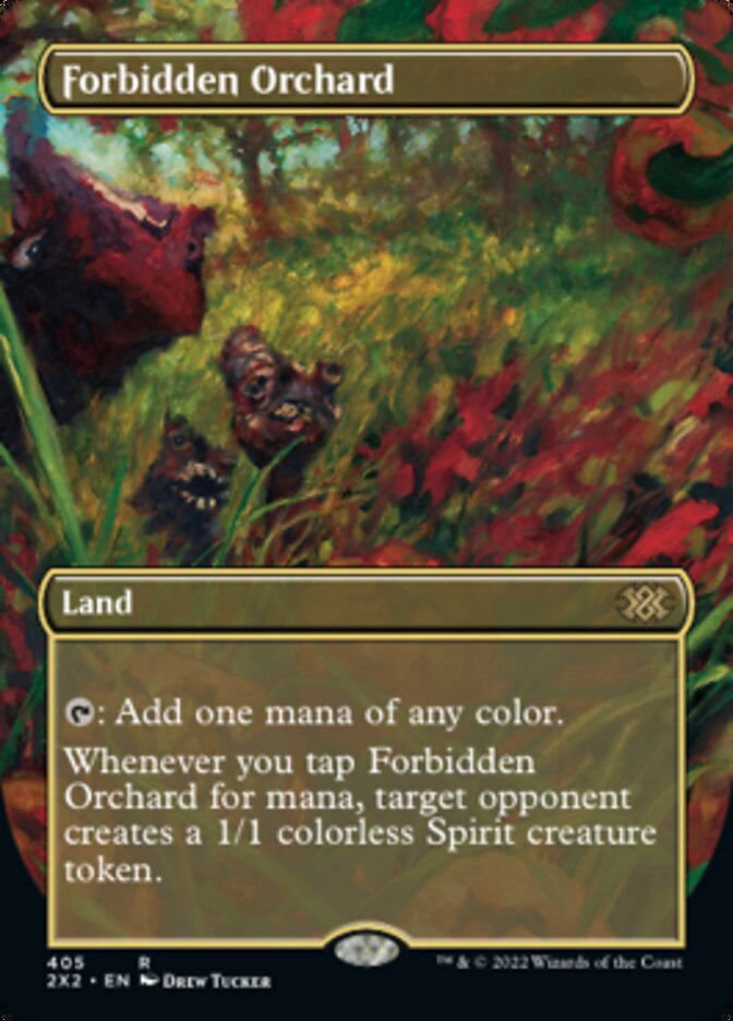 Forbidden Orchard (Borderless Alternate Art) [Double Masters 2022] | Gear Gaming Fayetteville