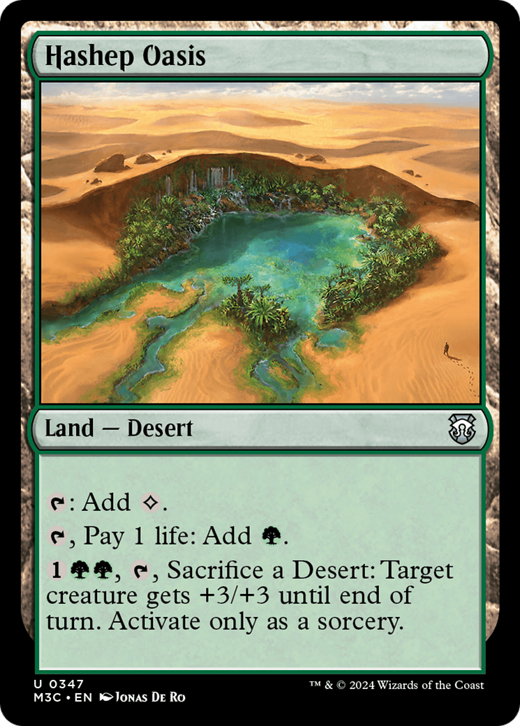 Hashep Oasis (Ripple Foil) [Modern Horizons 3 Commander] | Gear Gaming Fayetteville