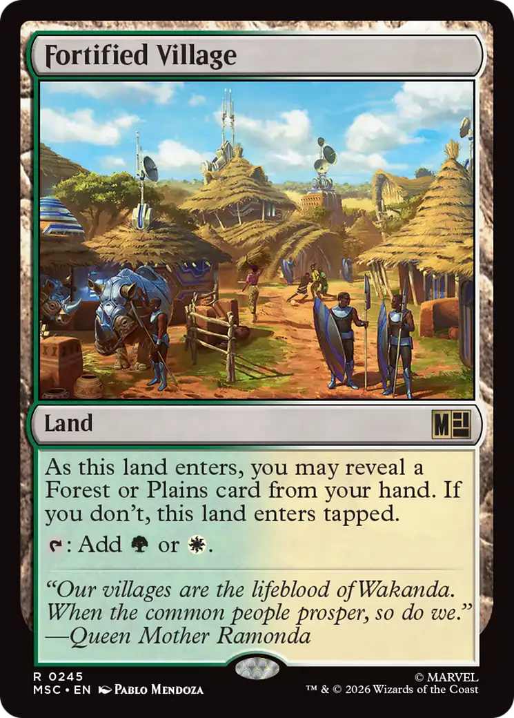 Fortified Village (Surge Foil) [Marvel Super Heroes Commander] | Gear Gaming Fayetteville