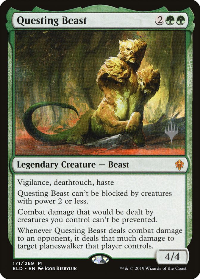 Questing Beast (Promo Pack) [Throne of Eldraine Promos] | Gear Gaming Fayetteville