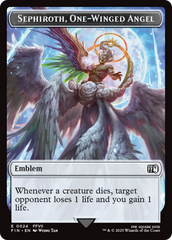 Emblem - Sephiroth, One-Winged Angel // Robot Warrior Double-Sided Token [FINAL FANTASY Tokens] | Gear Gaming Fayetteville