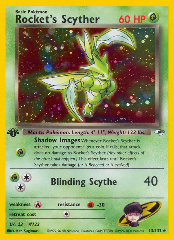Rocket's Scyther (13/132) [Gym Heroes 1st Edition] | Gear Gaming Fayetteville