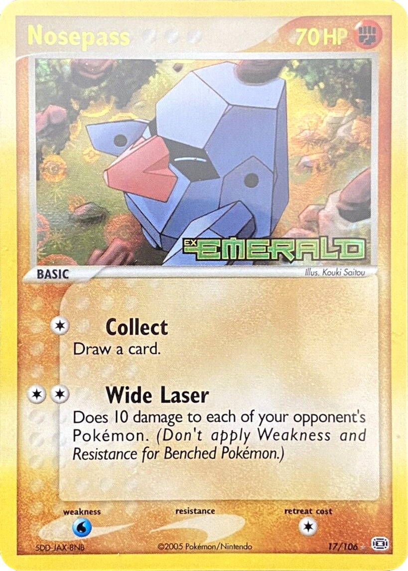 Nosepass (17/106) (Stamped) [EX: Emerald] | Gear Gaming Fayetteville