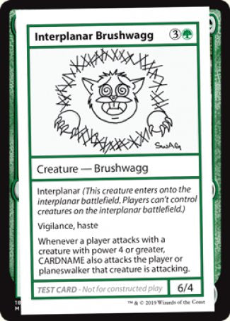 Interplanar Brushwagg (2021 Edition) [Mystery Booster Playtest Cards] | Gear Gaming Fayetteville