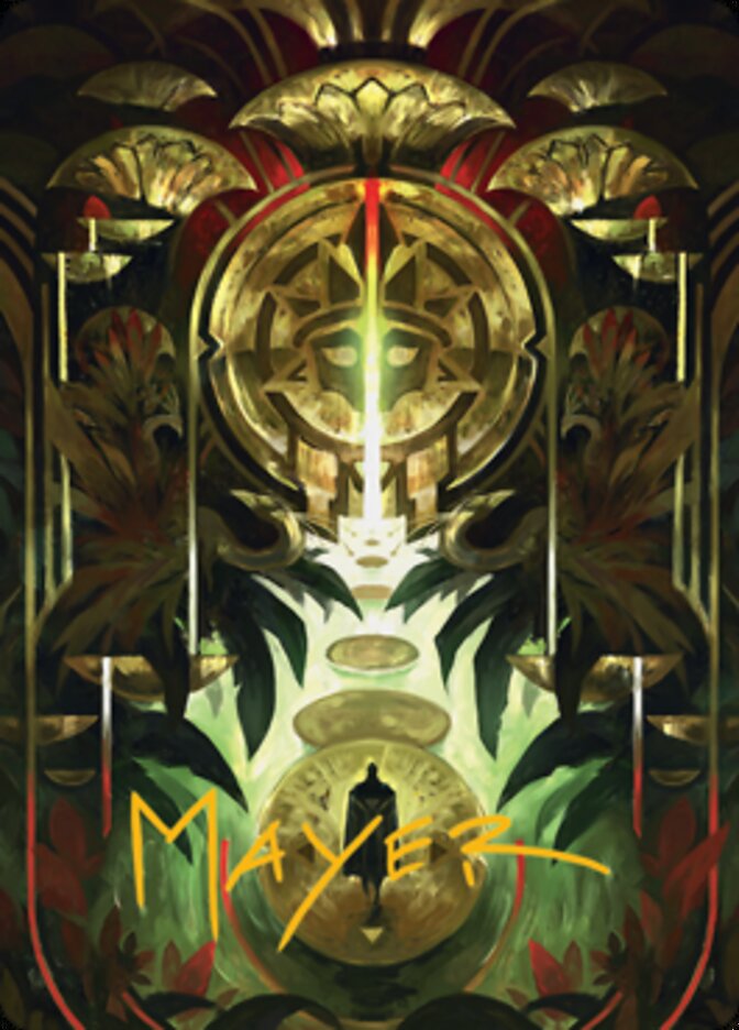 Jetmir's Garden 1 Art Card (Gold-Stamped Signature) [Streets of New Capenna Art Series] | Gear Gaming Fayetteville