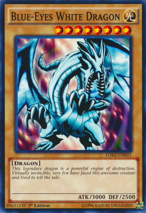 Blue-Eyes White Dragon (Version 1) [LDK2-ENK01] Common | Gear Gaming Fayetteville