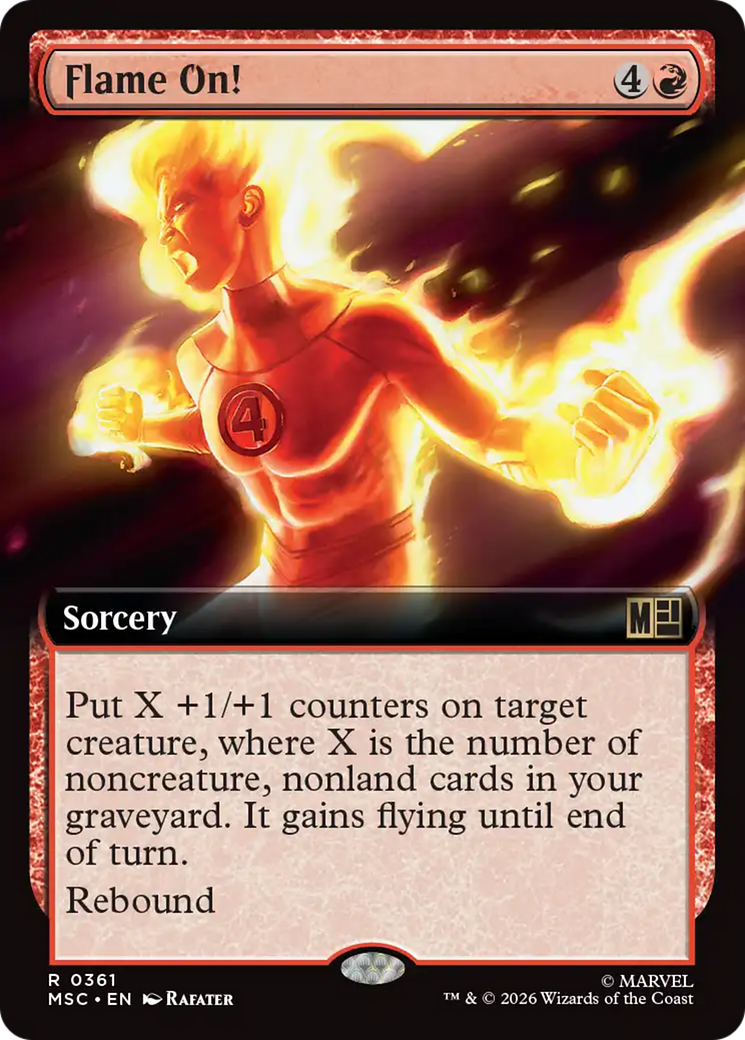 Flame On! (Extended Art) [Marvel Super Heroes Commander] | Gear Gaming Fayetteville