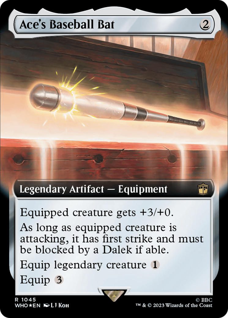 Ace's Baseball Bat (Extended Art) (Surge Foil) [Doctor Who] | Gear Gaming Fayetteville