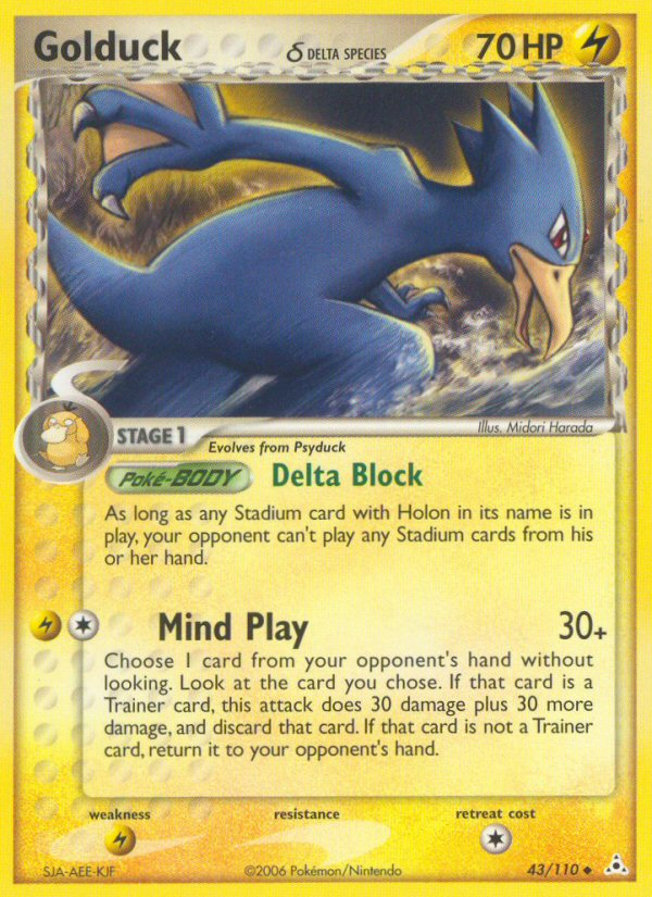 Golduck (43/110) (Delta Species) [EX: Holon Phantoms] | Gear Gaming Fayetteville