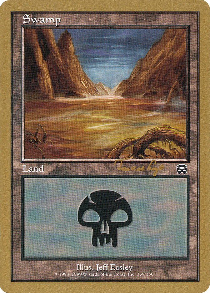 Swamp (tvdl339a) (Tom van de Logt) [World Championship Decks 2001] | Gear Gaming Fayetteville