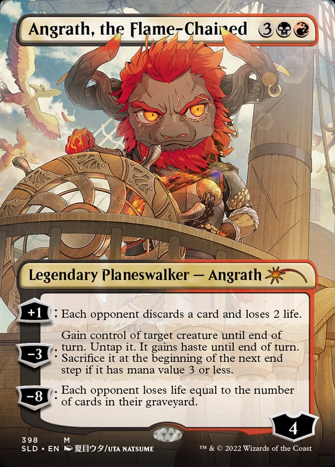 Angrath, the Flame-Chained (Borderless) [Secret Lair Drop Series] | Gear Gaming Fayetteville