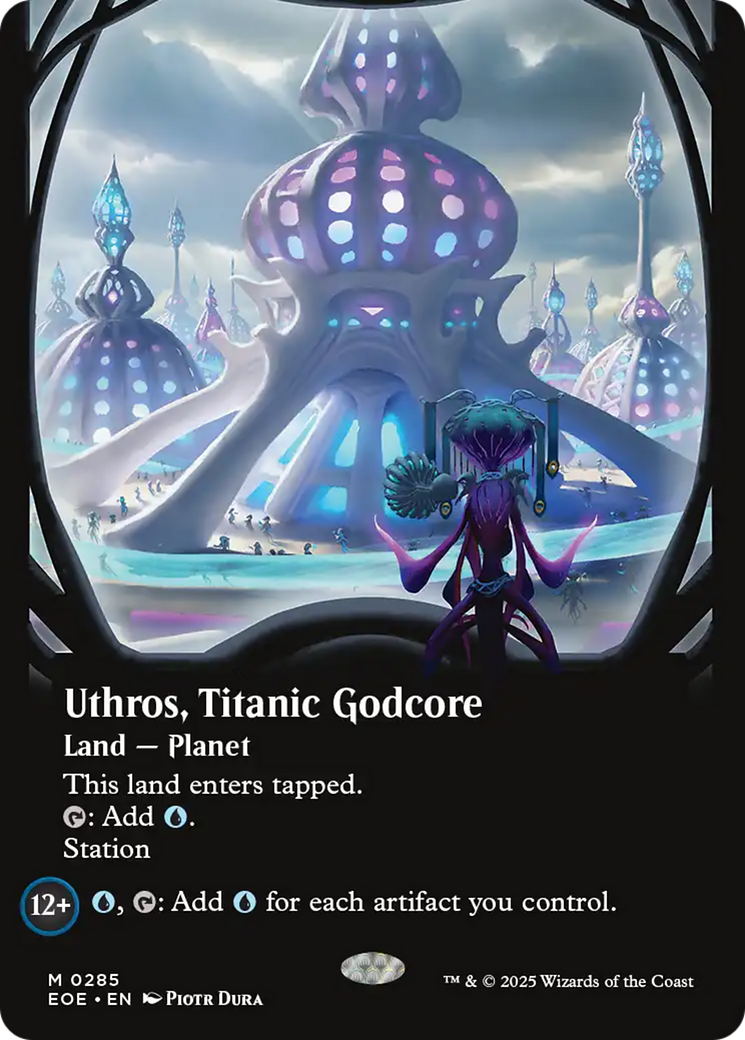 Uthros, Titanic Godcore (Borderless) [Edge of Eternities] | Gear Gaming Fayetteville