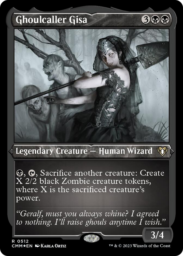 Ghoulcaller Gisa (Foil Etched) [Commander Masters] | Gear Gaming Fayetteville